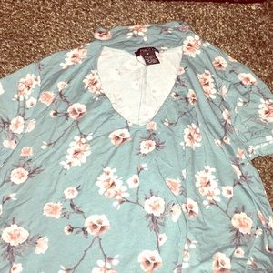 RUE21 🔥 FLOWY TURQUOISE CHOKER DRESS 💕